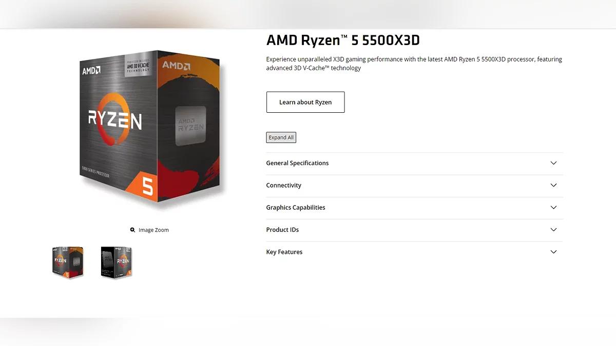 Ждите выхода Ryzen 5 5500X3D Ждите выхода Ryzen 5 5500X3D