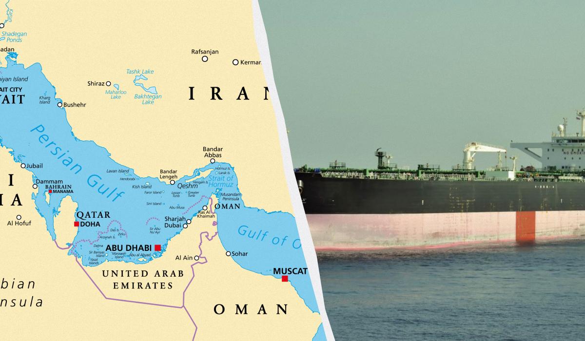 Через Ормузский пролив проходит примерно пятая часть мировых поставок нефти и газа / коллаж УНИАН, фото ua.depositphotos.com