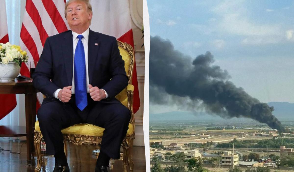 Трамп зробив нову заяву / колаж УНІАН, фото Reuters, кадр із відео Трамп зробив нову заяву / колаж УНІАН, фото Reuters, кадр із відео