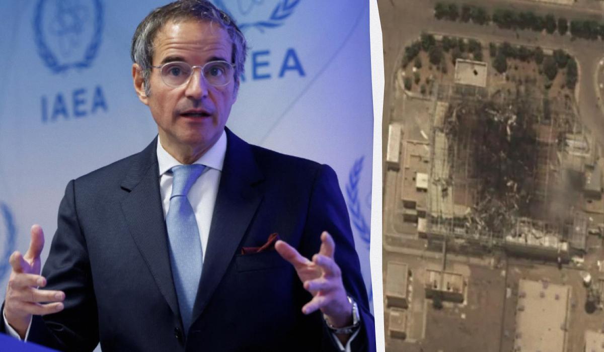 Гроссі виступив на Радбезі ООН / Колаж УНІАН / фото REUTERS, x/detresfa_