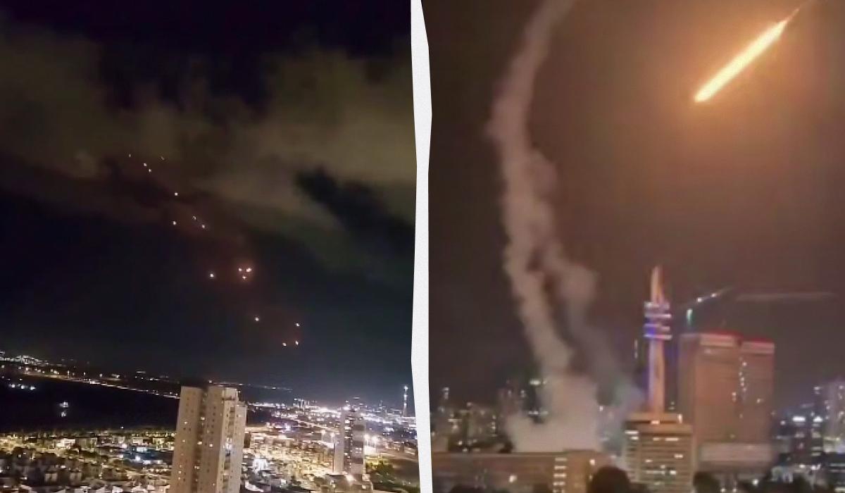 Масований обстріл триває / Колаж УНІАН / Скріншоти з відео атаки 13 червня Масований обстріл триває / Колаж УНІАН / Скріншоти з відео атаки 13 червня