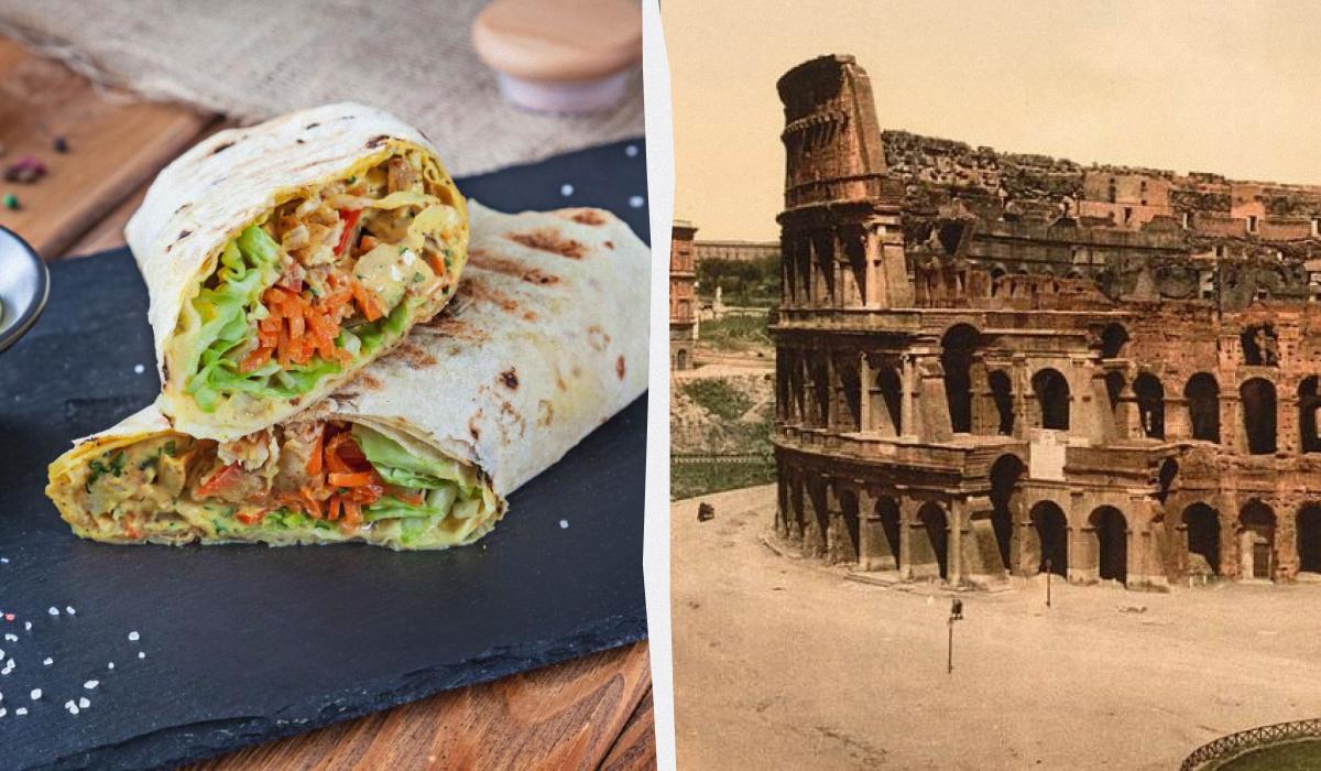 Две тысячи лет назад шаурму в Риме еще не продавали, но было кое-что другое / коллаж УНИАН, фото ua.depositphotos.com, Википедия Две тысячи лет назад шаурму в Риме еще не продавали, но было кое-что другое / коллаж УНИАН, фото ua.depositphotos.com, Википедия