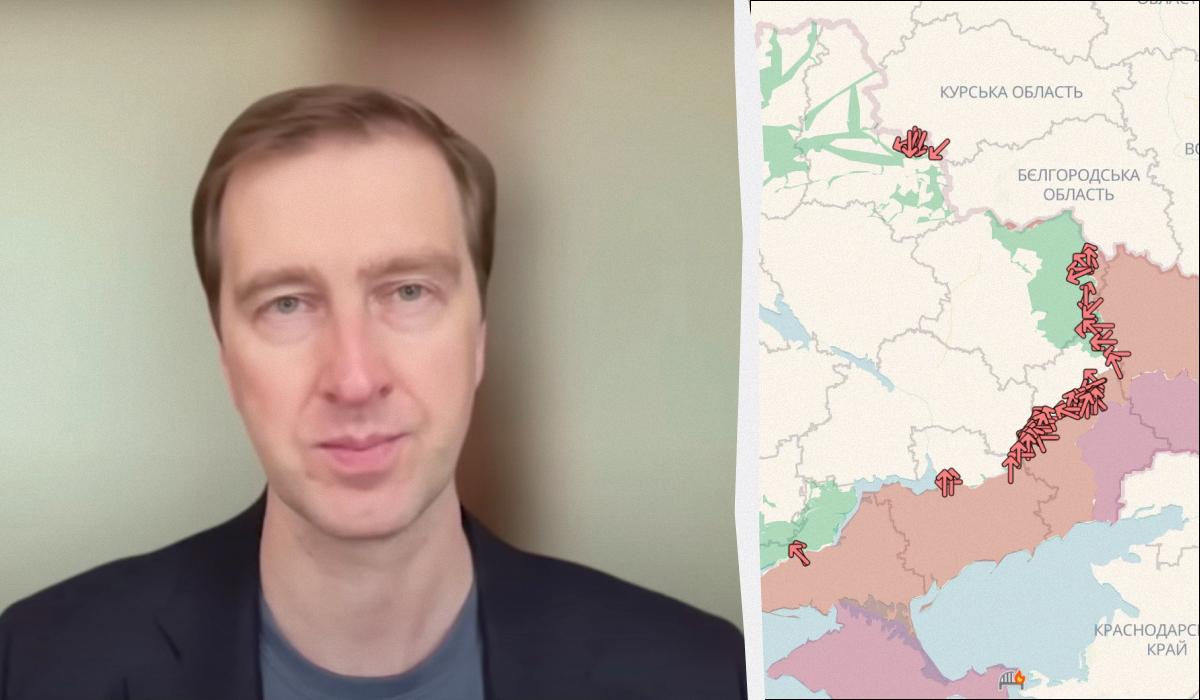 Иван Ступак спрогнозировал, на каких городах сосредоточатся оккупанты во время летней кампании / коллаж УНИАН, фото DeepState, скриншот Иван Ступак спрогнозировал, на каких городах сосредоточатся оккупанты во время летней кампании / коллаж УНИАН, фото DeepState, скриншот