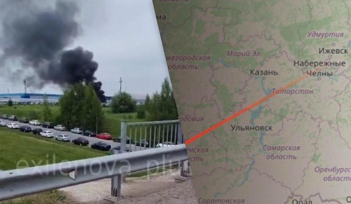 У Генштабі підтвердили атаку по виробництву ударних БпЛА в Єлабузі / колаж УНІАН, скриншот, фото Генштабу ЗСУ У Генштабі підтвердили атаку по виробництву ударних БпЛА в Єлабузі / колаж УНІАН, скриншот, фото Генштабу ЗСУ