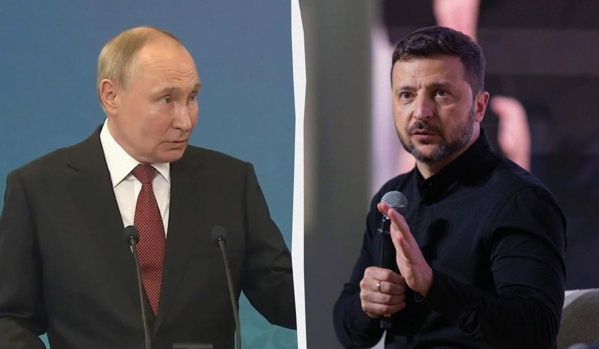 Путин пригрозил Украине "ухудшением ситуации", если она откажется от переговоров с РФ / Коллаж УНИАН, фото - скриншот, president.gov.ua Путин пригрозил Украине "ухудшением ситуации", если она откажется от переговоров с РФ / Коллаж УНИАН, фото - скриншот, president.gov.ua