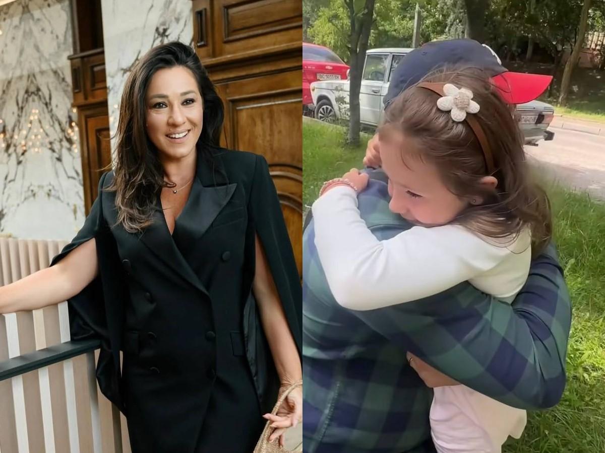 Natalka Karpa showed a meeting of her daughter with his father-war / Photo by Natalka Carp Instagram, UNIAN Collage Natalka Karpa showed a meeting of her daughter with his father-war / Photo by Natalka Carp Instagram, UNIAN Collage