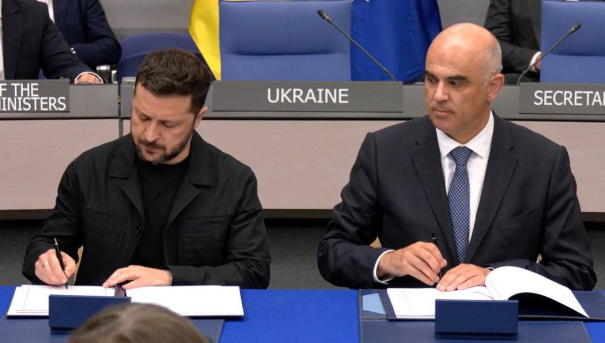 Зеленський і Берсе підписали угоду про створення Спецтрибуналу проти Росії / скріншот Зеленський і Берсе підписали угоду про створення Спецтрибуналу проти Росії / скріншот