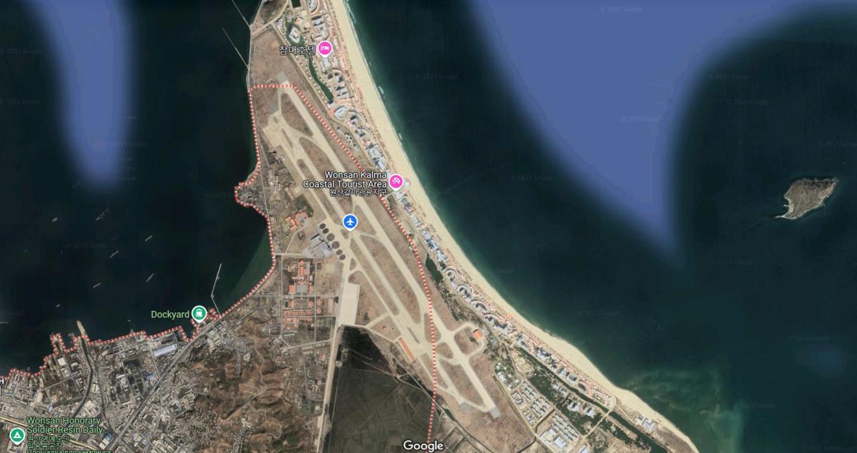 Курорт "Вонсан-Кальма" на супутникових знімках google.com/maps Курорт "Вонсан-Кальма" на супутникових знімках google.com/maps