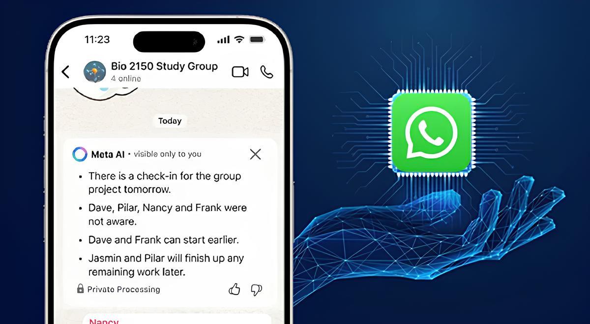 WhatsApp теперь сам пересказывает непрочитанные сообщения с помощью ИИ