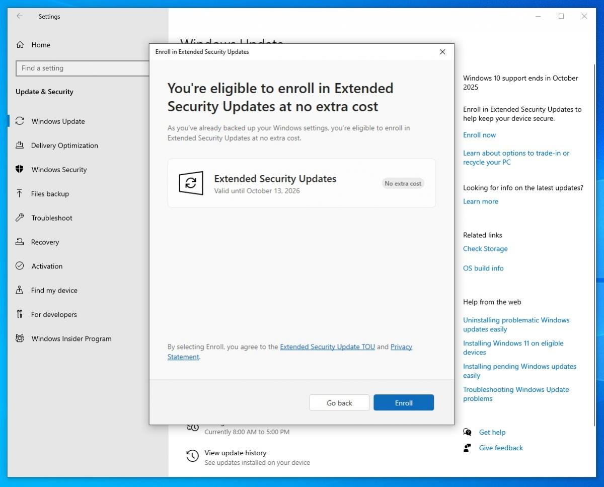 Поддержка Windows 10 заканчивается – как бесплатно получать обновления еще год Поддержка Windows 10 заканчивается – как бесплатно получать обновления еще год