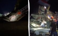 У Брянській області РФ обвалився міст. У нього влетів пасажирський поїзд (відео)