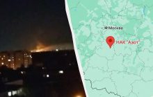 У російському Новомосковську пролунали вибухи, горить хімкомбінат "Азот" (фото, відео)