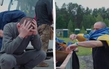 Витер ноги об російські тряпки і викинув їх у смітник: як поводяться звільнені з полону українці (відео)