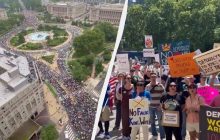 "Без королей": в США десятки тысяч людей вышли на протесты против политики Трампа