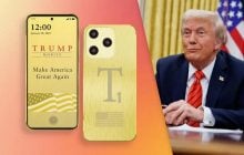 "Убийца" айфона: Трамп представил свой смартфон в золотом корпусе (фото)
