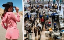 Гламурний спортивний костюм створив туристці проблеми в аеропорту