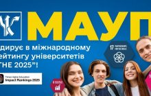 МАУП знову лідирує в міжнародному рейтингу університетів THE Impact Rankings