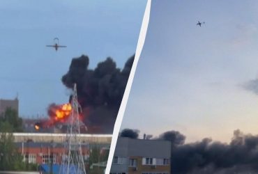 У Чебоксарах потужні влучання та пожежа, палає завод, - мережа (відео)