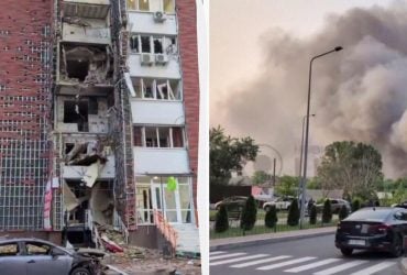 Масована атака на Київ: є значні руйнування та постраждалі