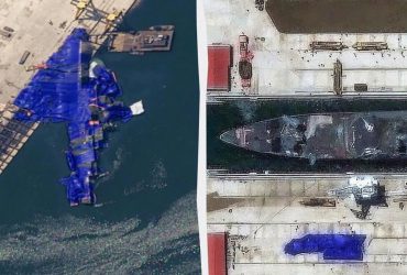 Ужасные разрушения: появился снимок поднятого эсминца КНДР