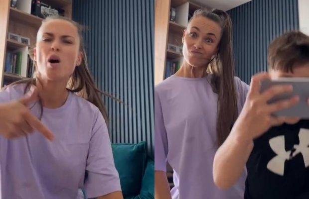 Ксенія Мішина "побісилася" з 13-річним сином на камеру і розсмішила мережу (відео)