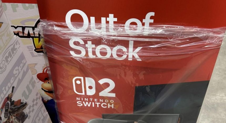 Nintendo вже розсилає американським магазинам таблички "немає в наявності" для Switch 2