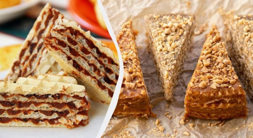 Быстро и вкусно: чем прослоить вафельный торт, чтобы все просили добавки