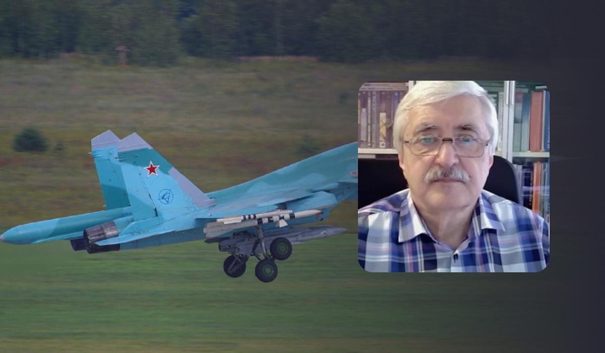 Романенко розповів про втрату окупантами літаків Су-34 / колаж УНІАН, фото Вікіпедія, скріншот Романенко розповів про втрату окупантами літаків Су-34 / колаж УНІАН, фото Вікіпедія, скріншот