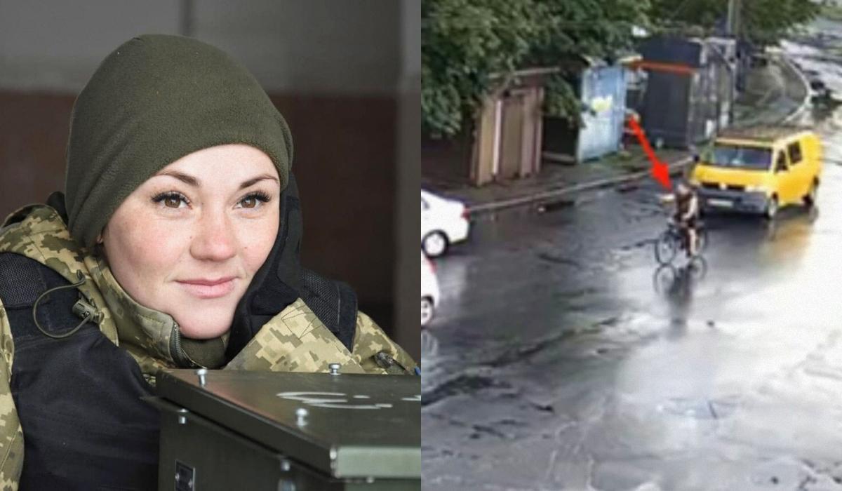 По словам Виктории Дворецкой, после содеянного велосипедист сразу скрылся с места преступления / коллаж УНИАН, фото Википедия, Киевская городская прокуратура По словам Виктории Дворецкой, после содеянного велосипедист сразу скрылся с места преступления / коллаж УНИАН, фото Википедия, Киевская городская прокуратура