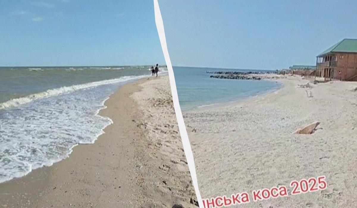 На колись заповнених пляжах тепер зовсім немає людей / Колаж УНІАН, скріншоти На колись заповнених пляжах тепер зовсім немає людей / Колаж УНІАН, скріншоти
