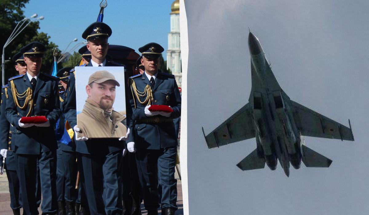 Сьогодні у Києві поховали Героя України Максима Устименка / колаж УНІАН, фото УНІАН Сьогодні у Києві поховали Героя України Максима Устименка / колаж УНІАН, фото УНІАН