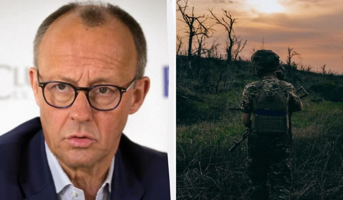 Рьопке вважає, що Мерц має зробити вибір: дати нарешті Україні можливість ефективно відбивати російську агресію чи капітулювати перед Путіним / колаж УНІАН, фото Вікіпедії, 28 ОМБр ім. Лицарів Зимового Походу Рьопке вважає, що Мерц має зробити вибір: дати нарешті Україні можливість ефективно відбивати російську агресію чи капітулювати перед Путіним / колаж УНІАН, фото Вікіпедії, 28 ОМБр ім. Лицарів Зимового Походу