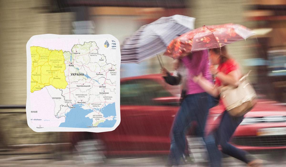 З заходу до України прийдуть дощі та грози / колаж УНІАН, фото ua.depositphotos.com, Укргідрометцентр З заходу до України прийдуть дощі та грози / колаж УНІАН, фото ua.depositphotos.com, Укргідрометцентр