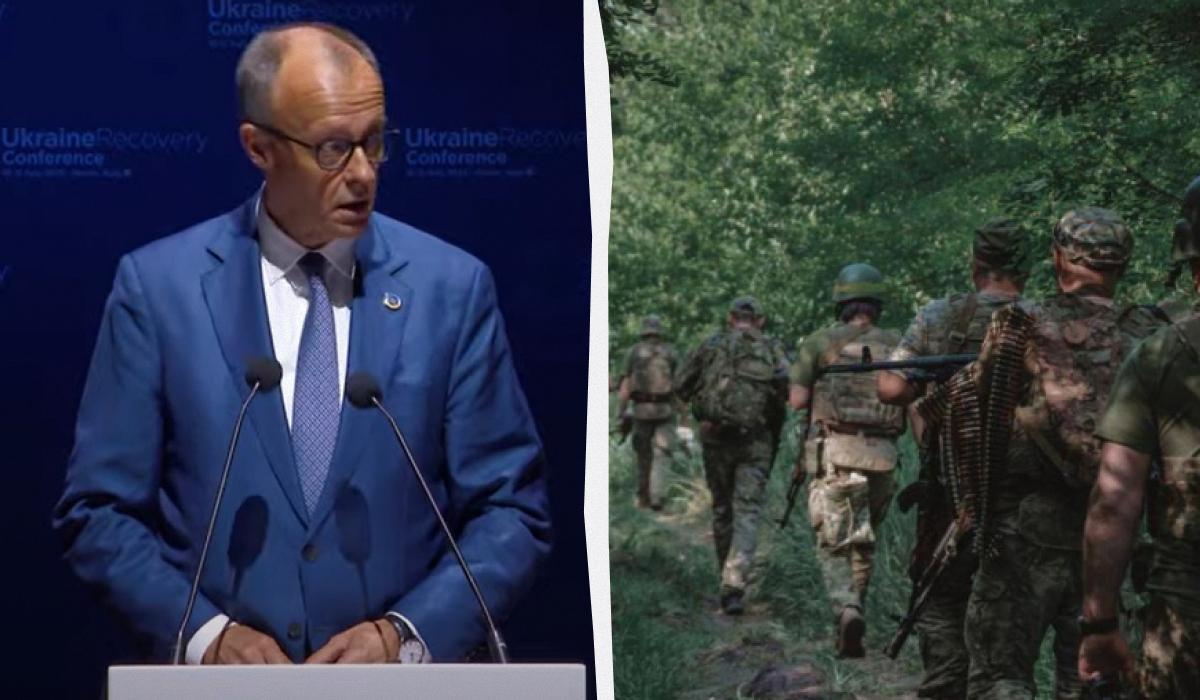 Мерц выступил с речью в поддержку Украины / Коллаж УНИАН / Скриншот, 4 отдельная танковая бригада Мерц выступил с речью в поддержку Украины / Коллаж УНИАН / Скриншот, 4 отдельная танковая бригада