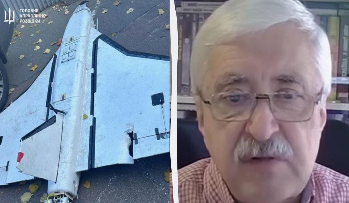 Романенко сказав, що такі дрони "Гербера" навіть інколи не несуть вибухівки / колаж УНІАН, фото ГУР, скриншот Романенко сказав, що такі дрони "Гербера" навіть інколи не несуть вибухівки / колаж УНІАН, фото ГУР, скриншот