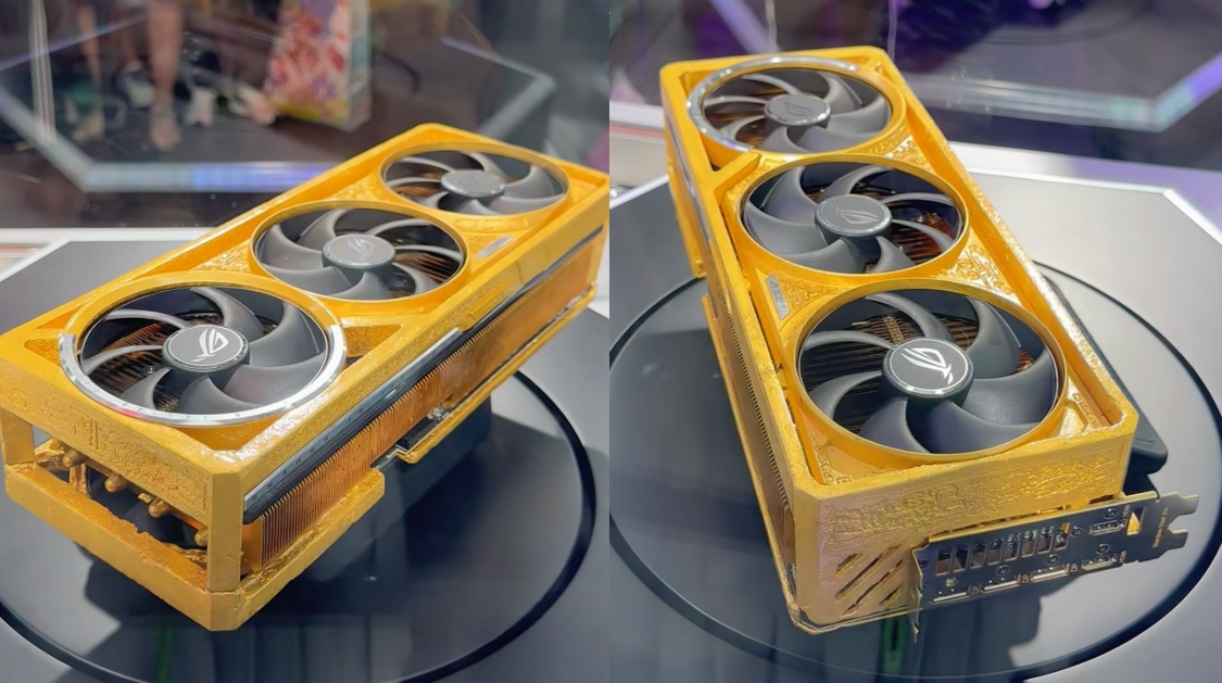 ROG Astral GeForce RTX 5090 Real Gold Edition / фото ASUS ROG Astral GeForce RTX 5090 Real Gold Edition / фото ASUS
