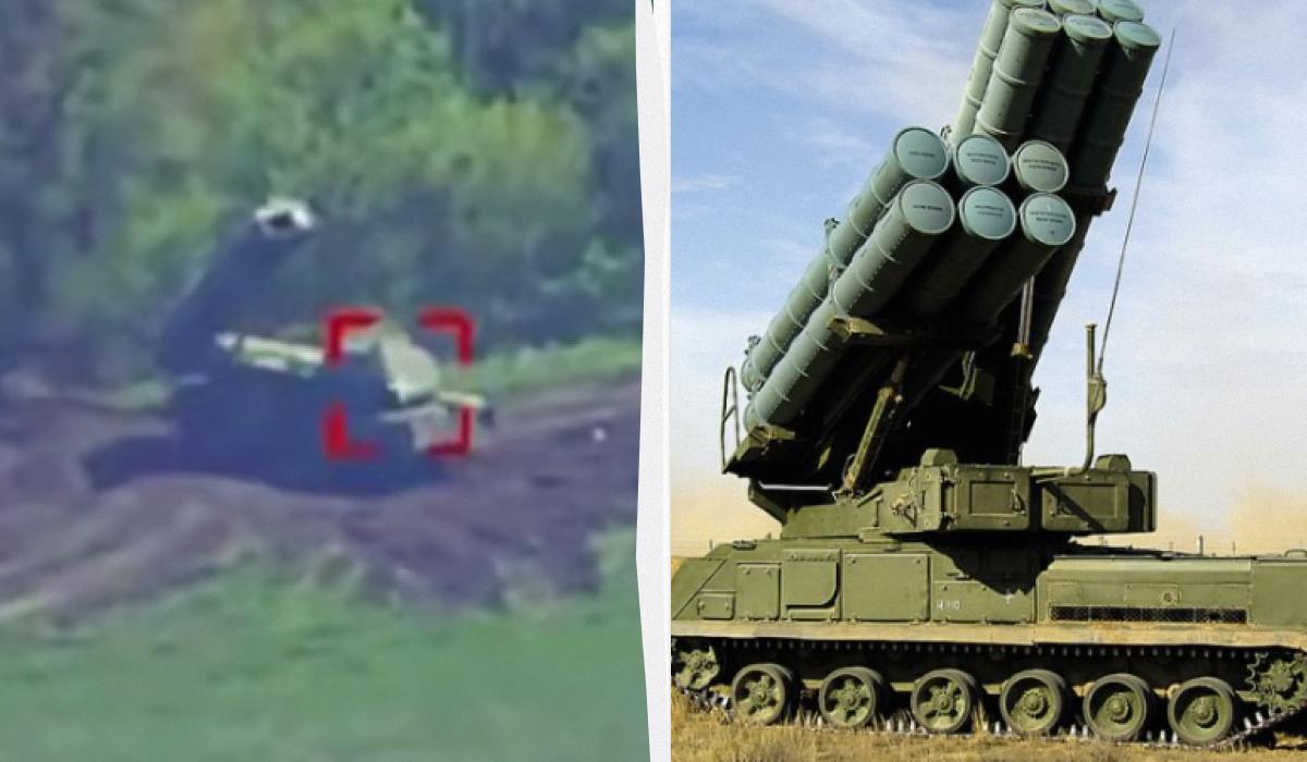 Украинские защитники уничтожили российский ЗРК "Бук-М3" / коллаж УНИАН, скриншот, фото из Википедии Украинские защитники уничтожили российский ЗРК "Бук-М3" / коллаж УНИАН, скриншот, фото из Википедии