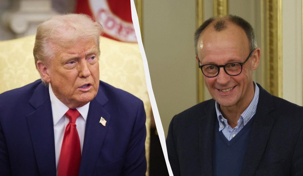 Мерц знайшов оптимальний підхід до Трампа/ Колаж УНІАН, фото Ковальчук Віктор, УНІАН, фото ОП Мерц знайшов оптимальний підхід до Трампа/ Колаж УНІАН, фото Ковальчук Віктор, УНІАН, фото ОП