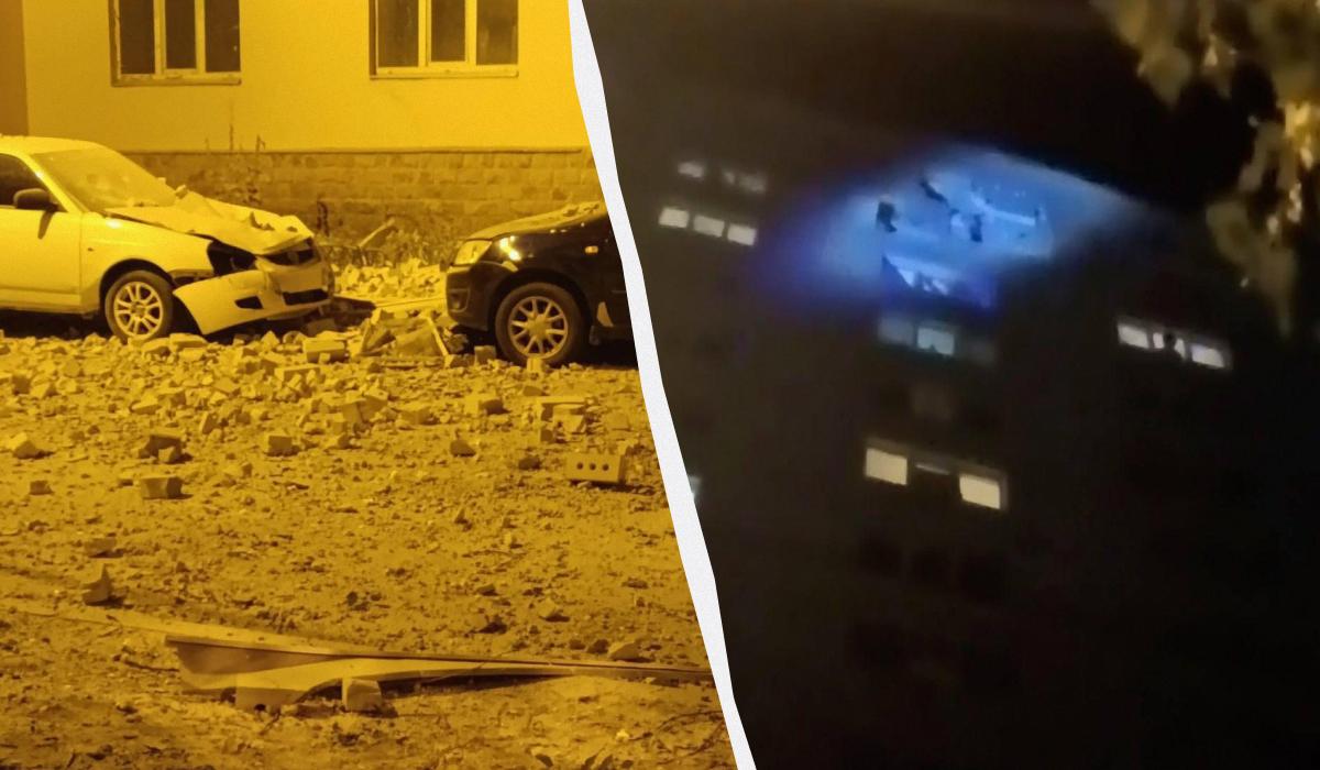 Дроны наведались в российские города / коллаж УНИАН, скриншоты Дроны наведались в российские города / коллаж УНИАН, скриншоты