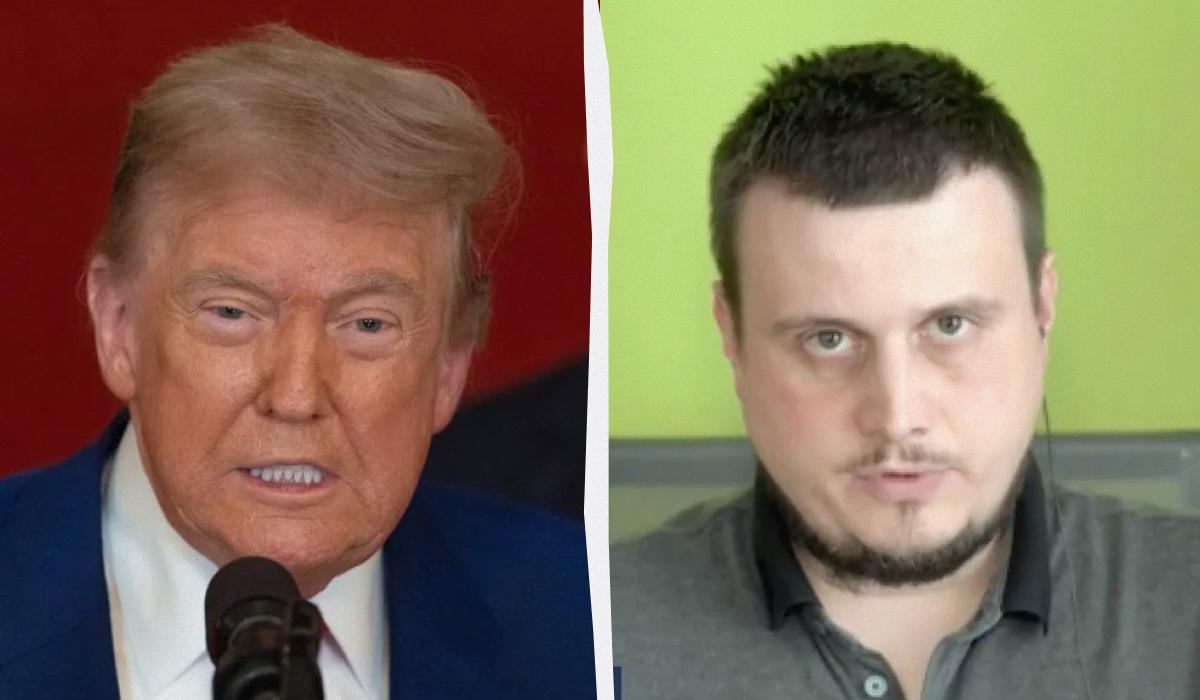 Олег Катков не понимает, что же конкретно наобещал Трамп / коллаж УНИАН, фото Getty Images, кадр из видео Олег Катков не понимает, что же конкретно наобещал Трамп / коллаж УНИАН, фото Getty Images, кадр из видео