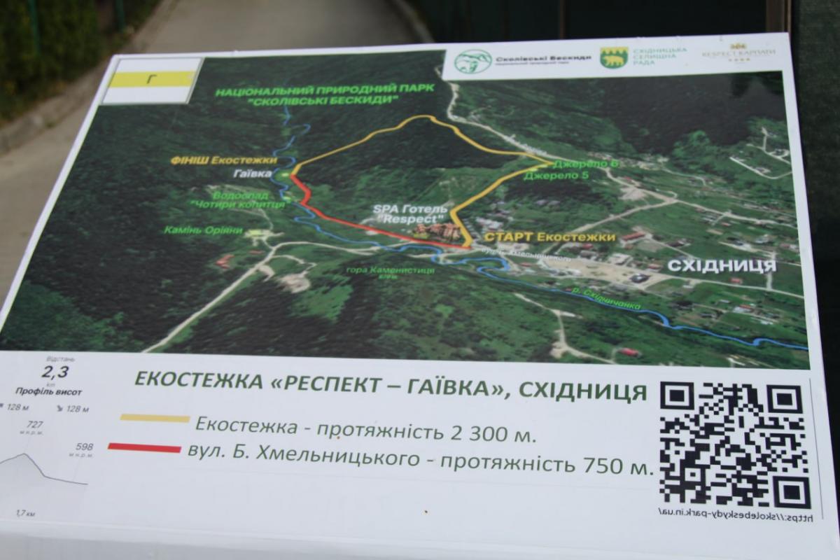 Протяжність маршруту "Респект – Гаївка" становить 2,3 км / фото skhidnytsia-rada.gov.ua Протяжність маршруту "Респект – Гаївка" становить 2,3 км / фото skhidnytsia-rada.gov.ua