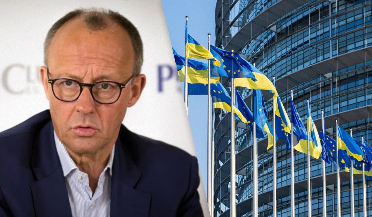Мерц зазначив, що спершу необхідно буде попрацювати над відновленням України після війни / Колаж УНІАН, фото - Вікіпедія, Pixabay