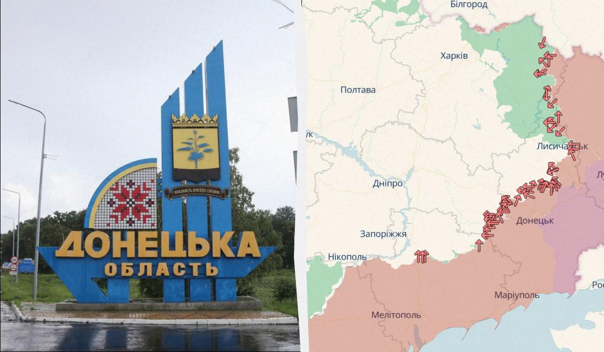 Россияне продвинулись в Донецкой области / коллаж УНИАН, фото УНИАН, DeepState Россияне продвинулись в Донецкой области / коллаж УНИАН, фото УНИАН, DeepState