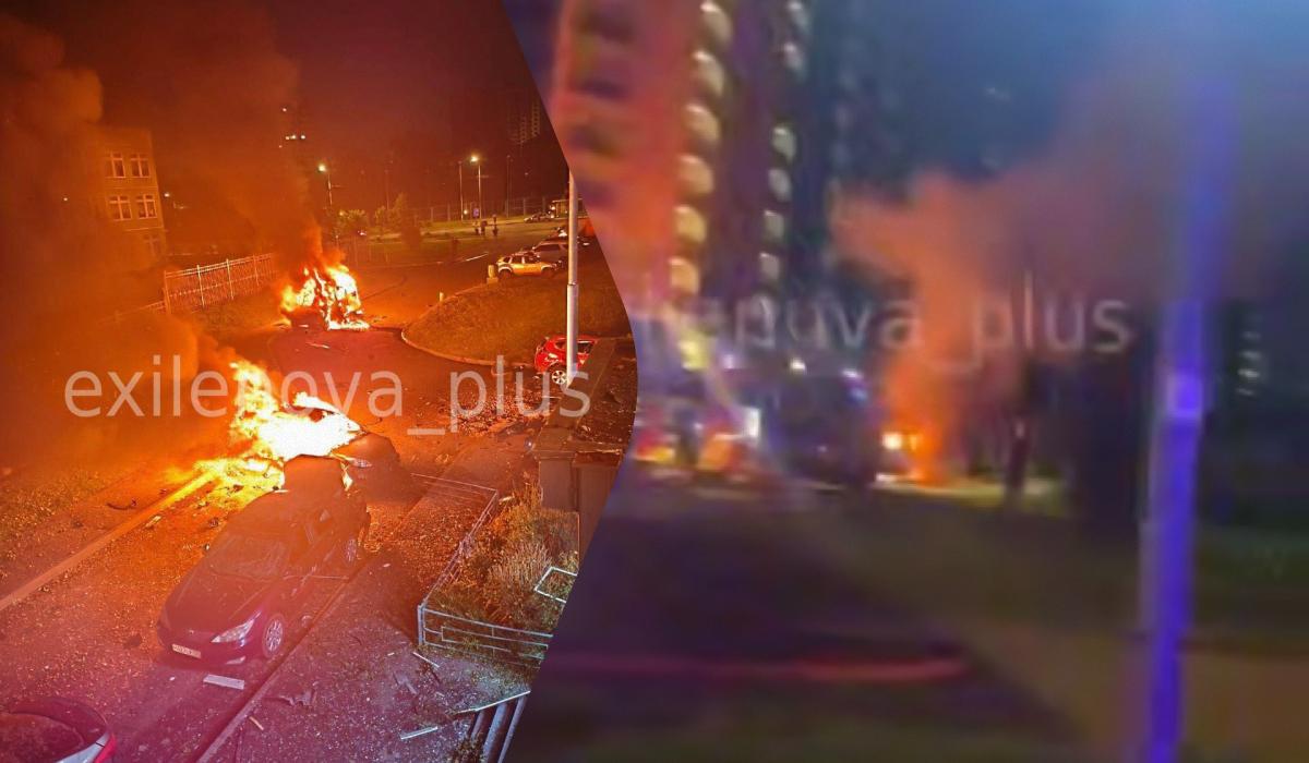 У Підмосков'ї загорілися автівки громадян РФ / колаж УНІАН У Підмосков'ї загорілися автівки громадян РФ / колаж УНІАН
