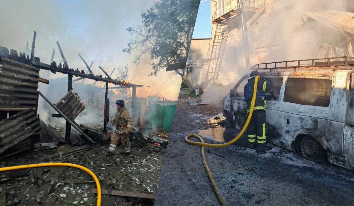 Місцеві пабліки повідомляють про вибухи у Івано-Франківську / колаж УНІАН, фото ДСНС Місцеві пабліки повідомляють про вибухи у Івано-Франківську / колаж УНІАН, фото ДСНС