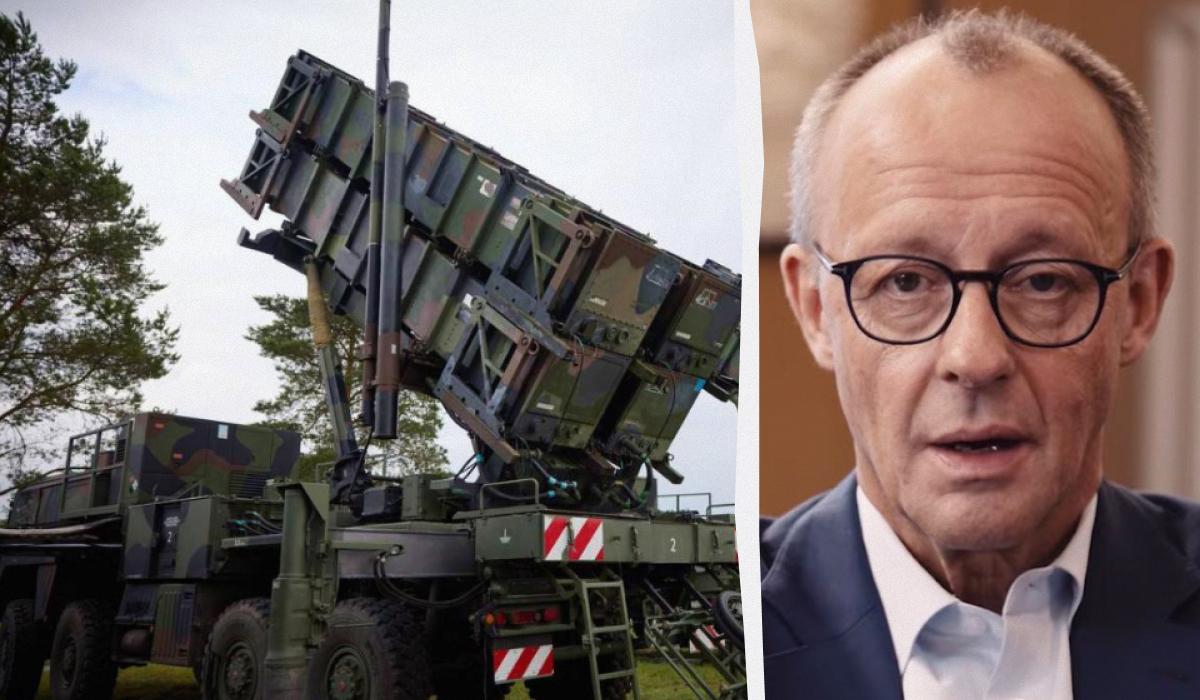 Мерц озвучив проблему з передачею систем Patriot Україні / колаж УНІАН, фото Офісу президента, скриншот Мерц озвучив проблему з передачею систем Patriot Україні / колаж УНІАН, фото Офісу президента, скриншот