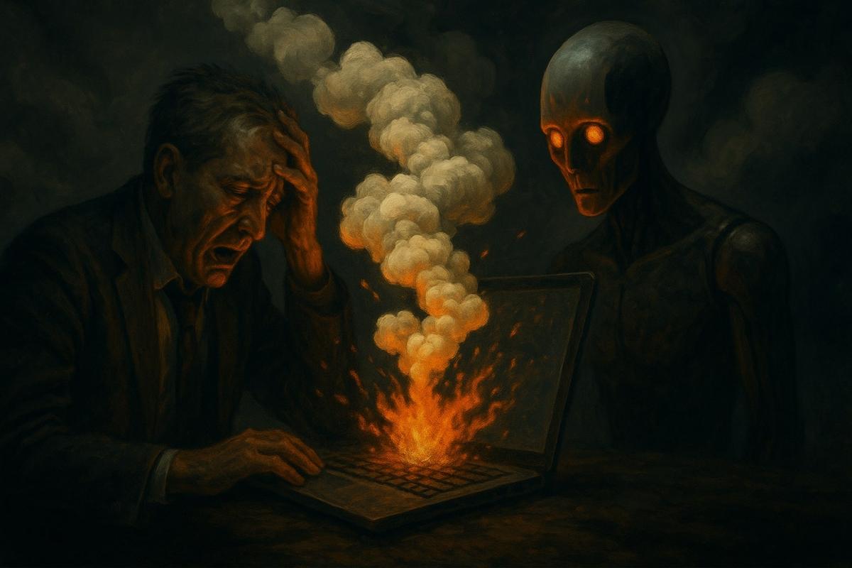 Replit стёр базу данных Джейсона Лемкина / Фото - DALL-E Replit стёр базу данных Джейсона Лемкина / Фото - DALL-E