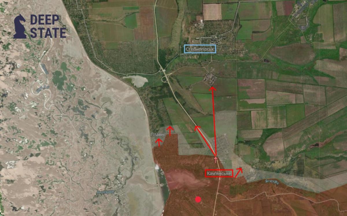 Карта боевых действий в Запорожской области / источник DeepState