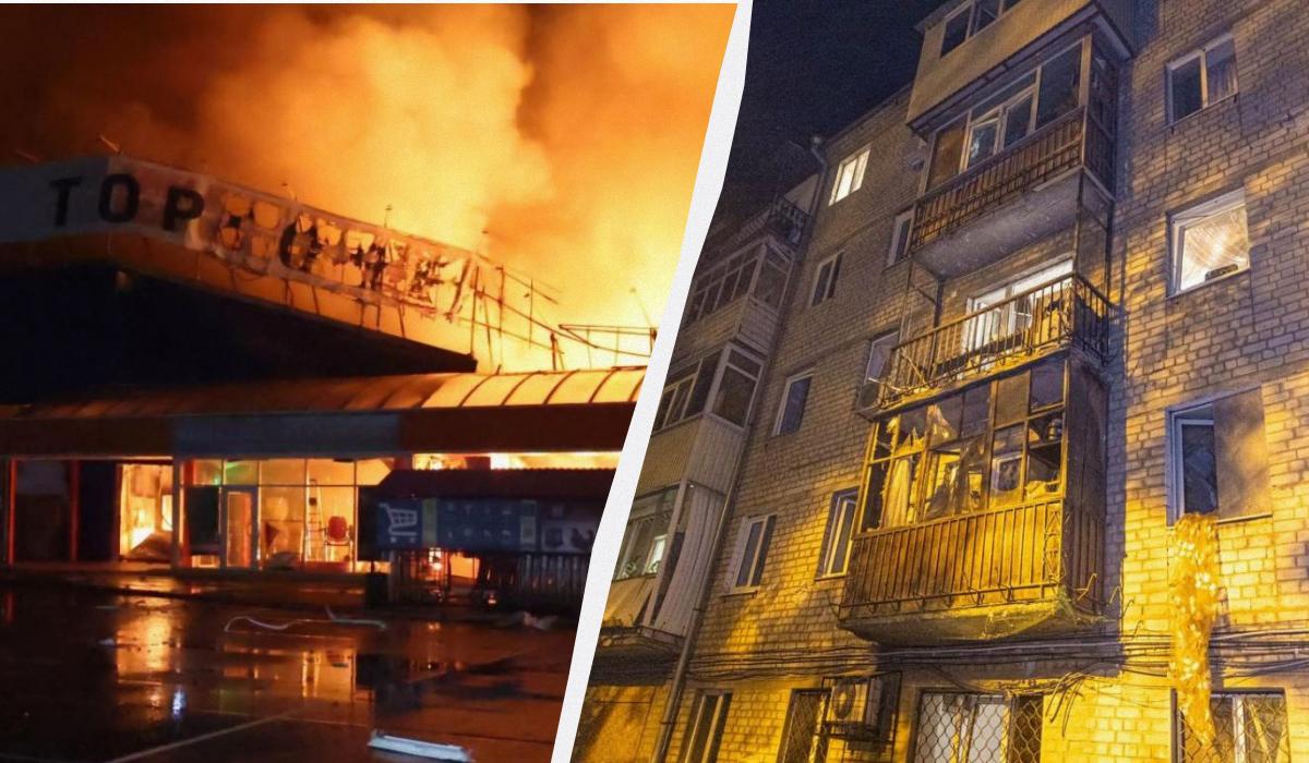 Росіяни били по Дніпропетровську, Сумах і Харкову/ Колаж УНІАН, фото ДСНС, Дніпропетровська ОВА Росіяни били по Дніпропетровську, Сумах і Харкову/ Колаж УНІАН, фото ДСНС, Дніпропетровська ОВА