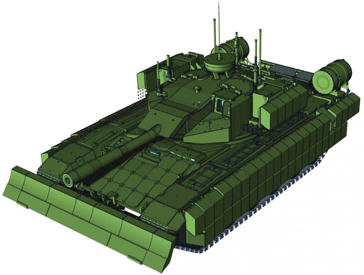 Бойова машина зі складу ТШРК «Штурм» на базі танка Т-72 / btvtinfo Бойова машина зі складу ТШРК «Штурм» на базі танка Т-72 / btvtinfo